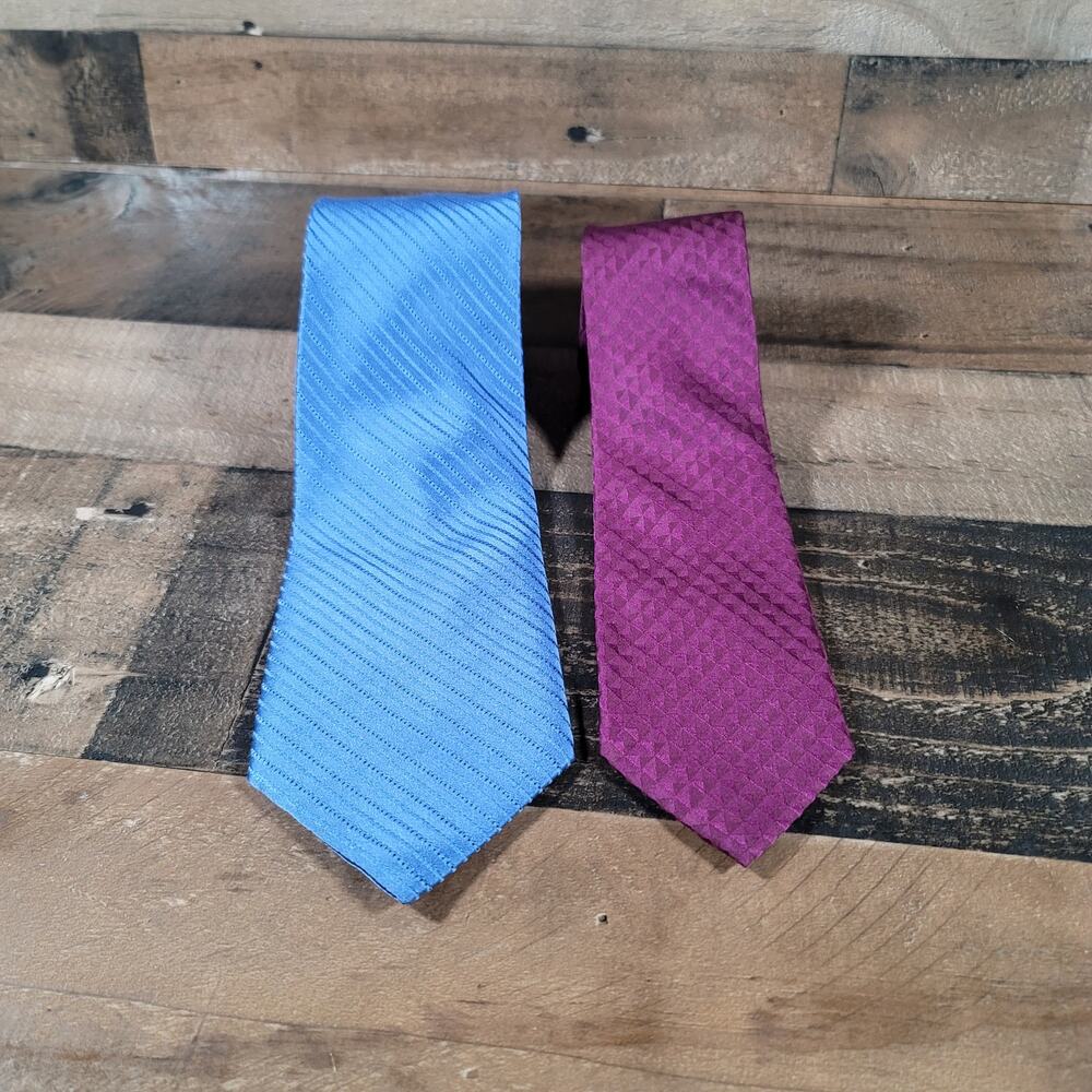 Calvin Klein 100 % Silk Ties Set of  2